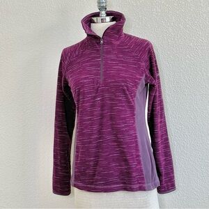 Columbia Women's 1/4 Zip Pullover Fleece Sweatshirt Lightweight Purple Size S‎